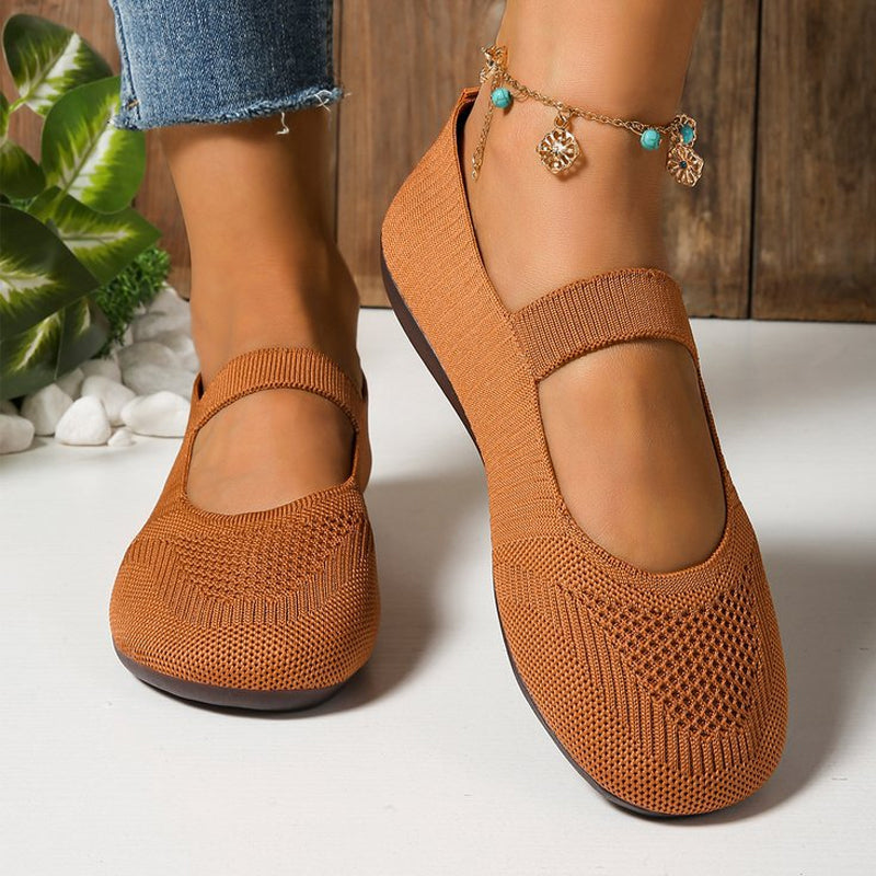 š Breathable Women's Knit Flats ā Soft, Lightweight, & ComfortableāEven on Long Walks