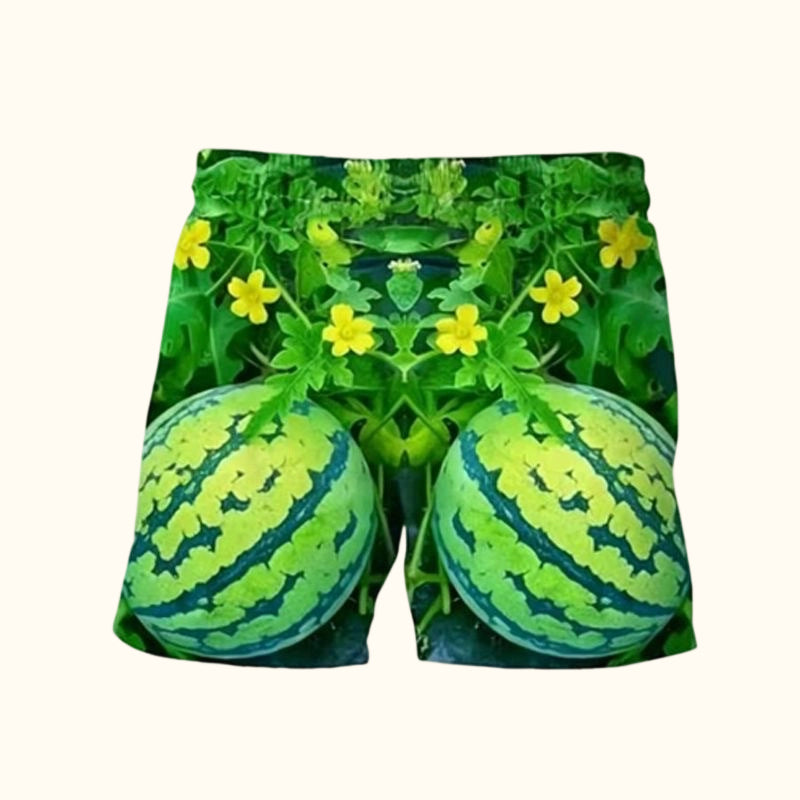 π Funny Watermelon Print T-Shirt Set