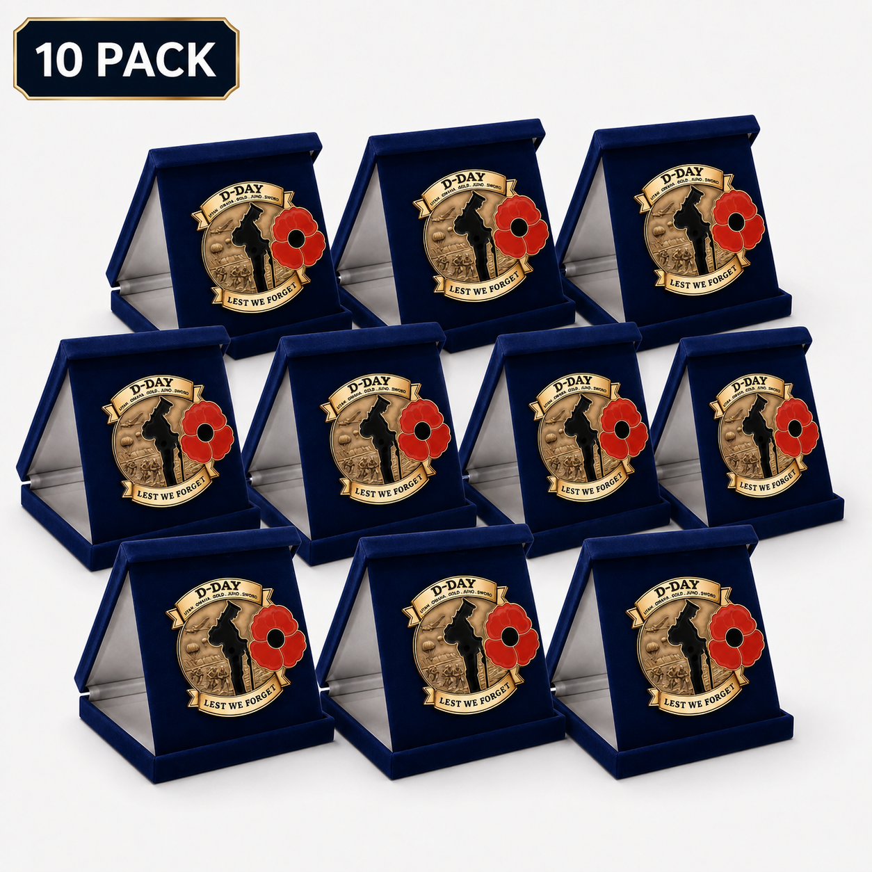 Honor Their Sacrifice 🌹 80th Anniversary Commemorative Brooch