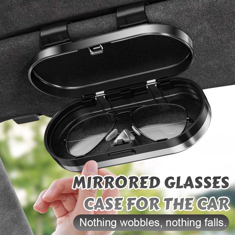 Customized Mirrored Car Glasses Case