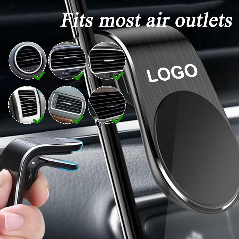 Customized magnetic mount for cell phone navigation