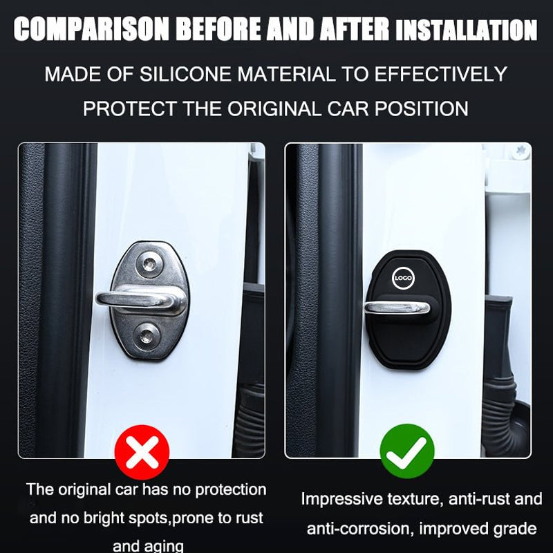 Custom Made Car Silicone Door Latch Protective Cover(4PCS)