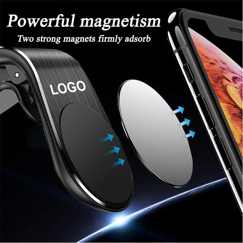 Customized magnetic mount for cell phone navigation