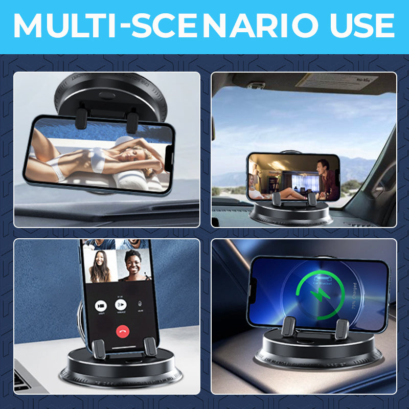 Multifunctional electric car dashboard mobile phone holder with logo