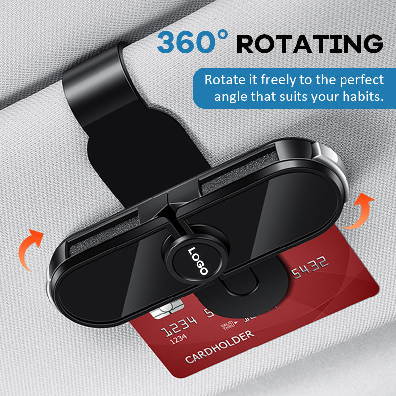 😎🚗 Custom Rotating Car Sunglasses Clip
