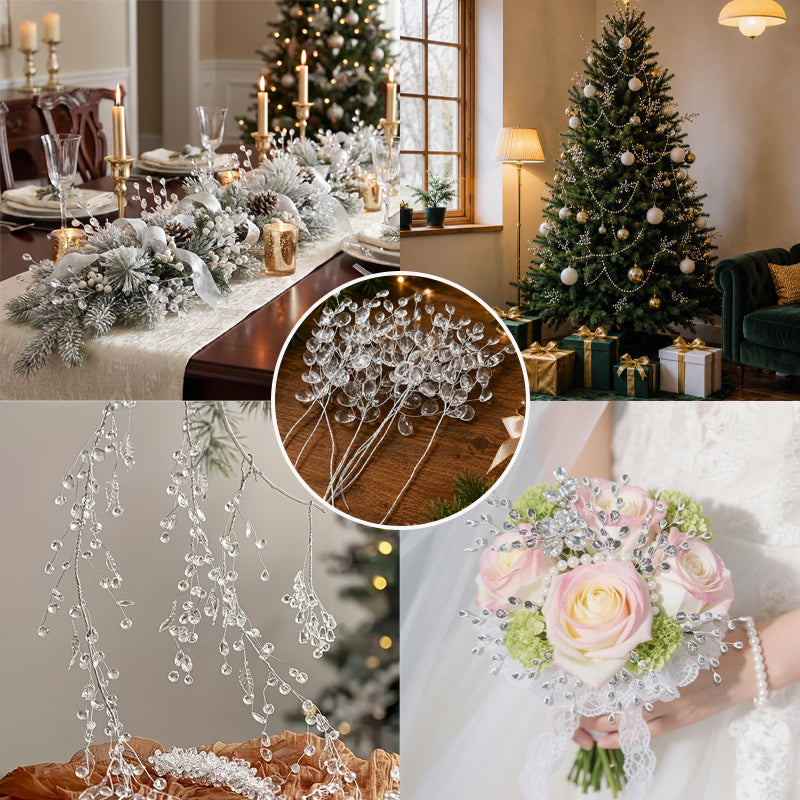 ๐ Transparent Crystal Branch Christmas Tree Ornament