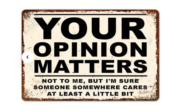 Sarcastic Metal Vintage Aluminum Signs