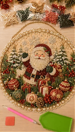 ✨ Four Seasons & Holiday Pearl Art Hanging Wreath Kit 💎