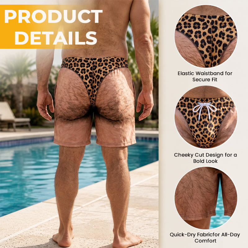 »Cheeky Commando« – fun swim trunks for fun – guaranteed to make people look twice