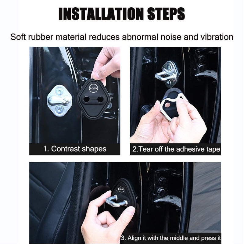 Custom Made Car Silicone Door Latch Protective Cover(4PCS)