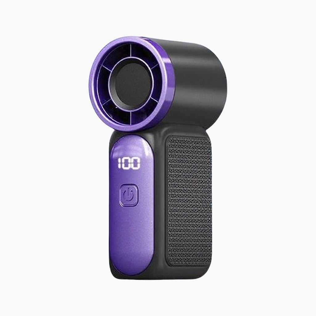 Mini Handheld Fan with LED Display –👍5-Speed Turbo Pocket size Fan.✨USB Rechargeable, High-Speed Cooling for Travel & Makeup. Perfect Gift. Portable Refrigeration