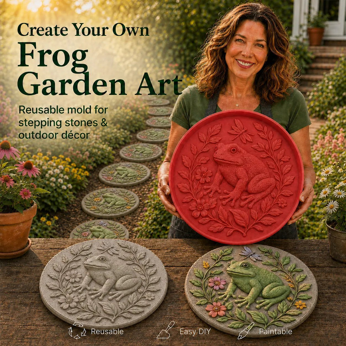 💥 LAST DAY 49% OFF - Reusable Animal-Themed Garden Art Mold – Bring Nature to Life in Your Garden