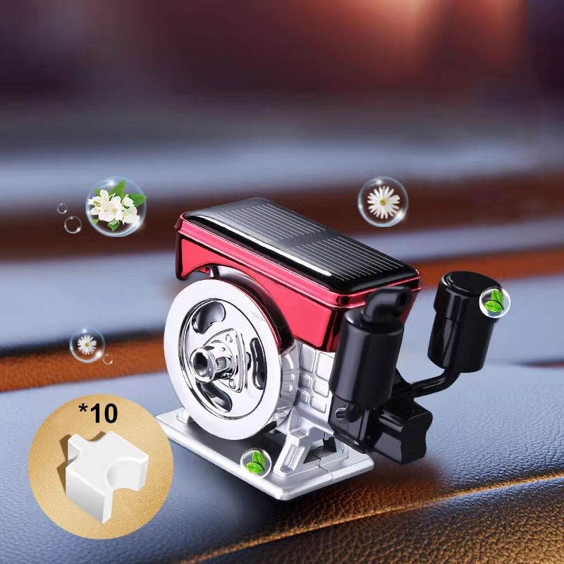 Solar-Powered Auto-Rotating Car Aromatherapy Diffuser