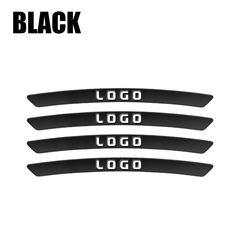 Custom Car Wheel Hub Decorative Stickers (4pcs)