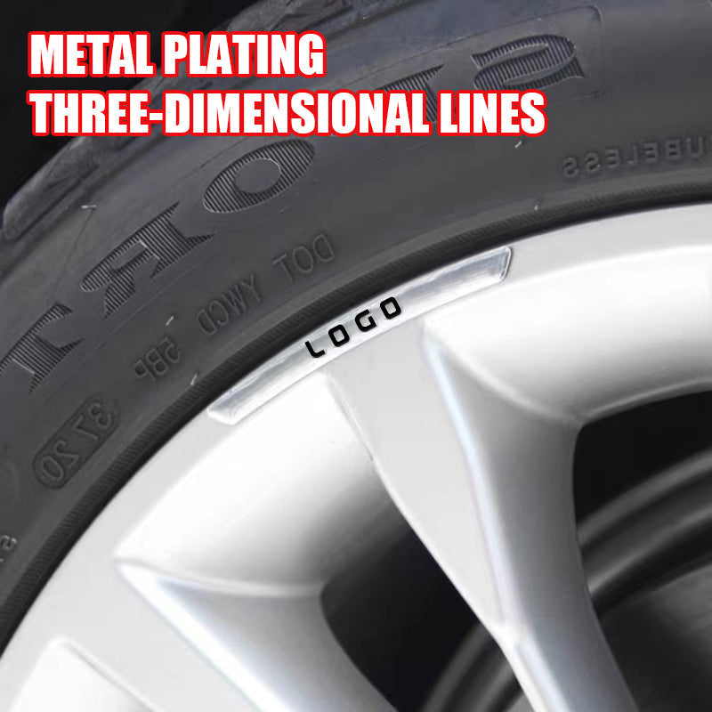 Custom Car Wheel Hub Decorative Stickers (4pcs)