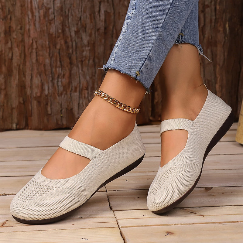 👟 Breathable Women's Knit Flats – Soft, Lightweight, & Comfortable—Even on Long Walks