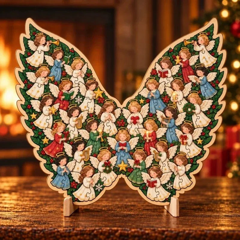 ⏳ Last Day 49% OFF – 🎄 Christmas Wooden Puzzle with Stand | Designs to Build & Display 🧩