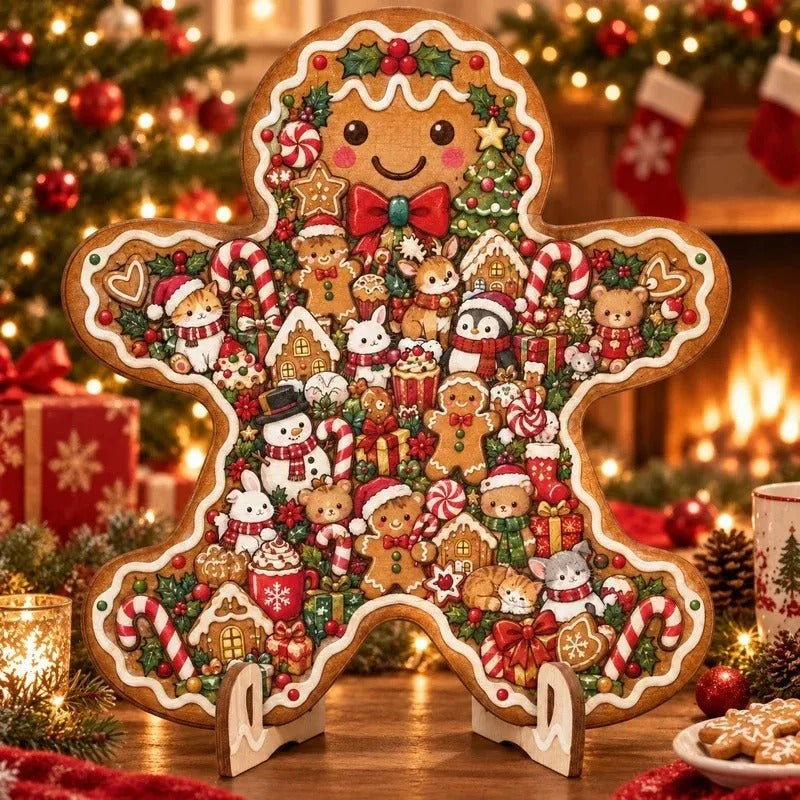 ⏳ Last Day 49% OFF – 🎄 Christmas Wooden Puzzle with Stand | Designs to Build & Display 🧩