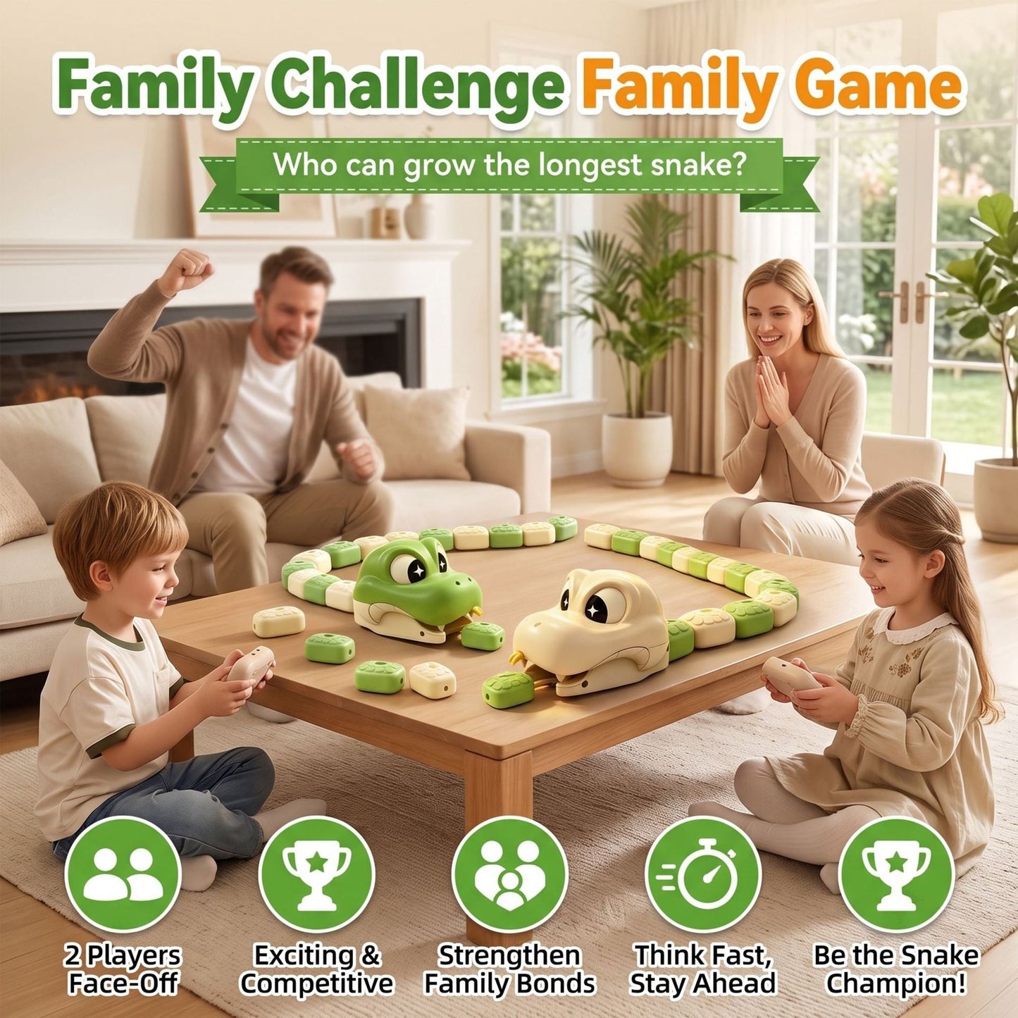 Remote Control Snake Battle Toy – Magnetic Racing Car for Kids