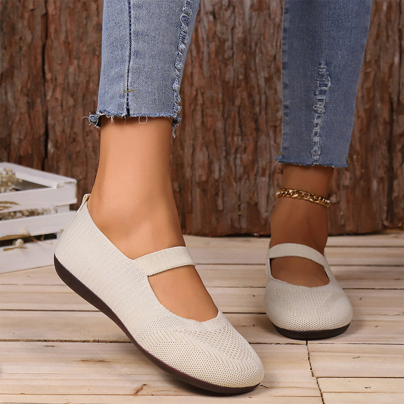 👟 Breathable Women's Knit Flats – Soft, Lightweight, & Comfortable—Even on Long Walks