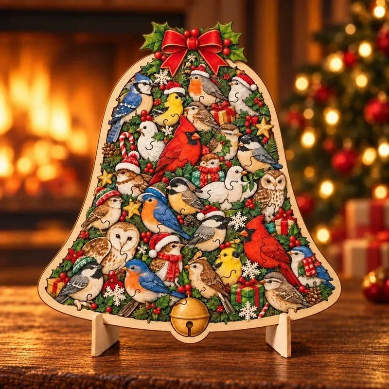 ⏳ Last Day 49% OFF – 🎄 Christmas Wooden Puzzle with Stand | Designs to Build & Display 🧩