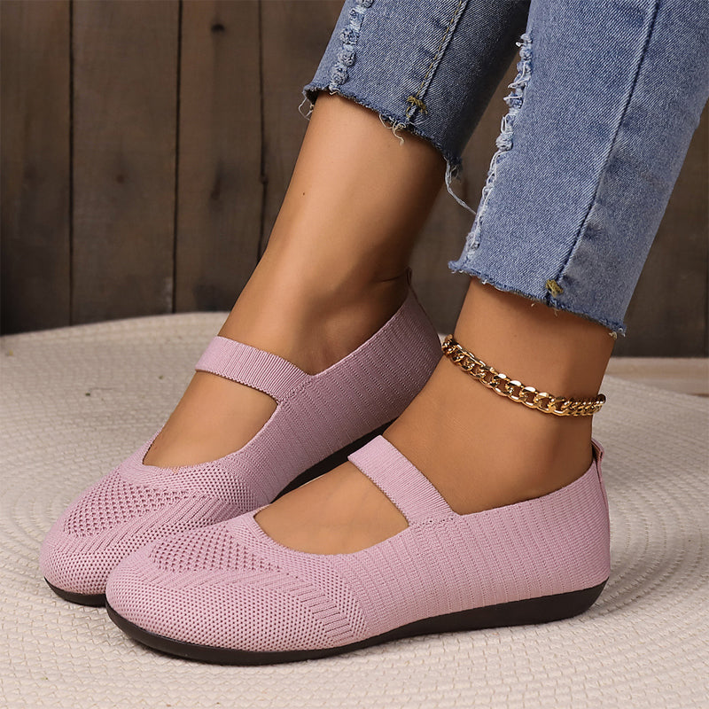 👟 Breathable Women's Knit Flats – Soft, Lightweight, & Comfortable—Even on Long Walks