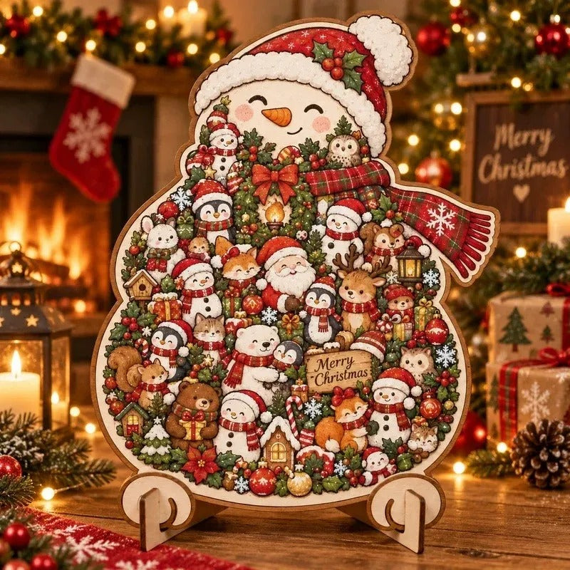 ⏳ Last Day 49% OFF – 🎄 Christmas Wooden Puzzle with Stand | Designs to Build & Display 🧩