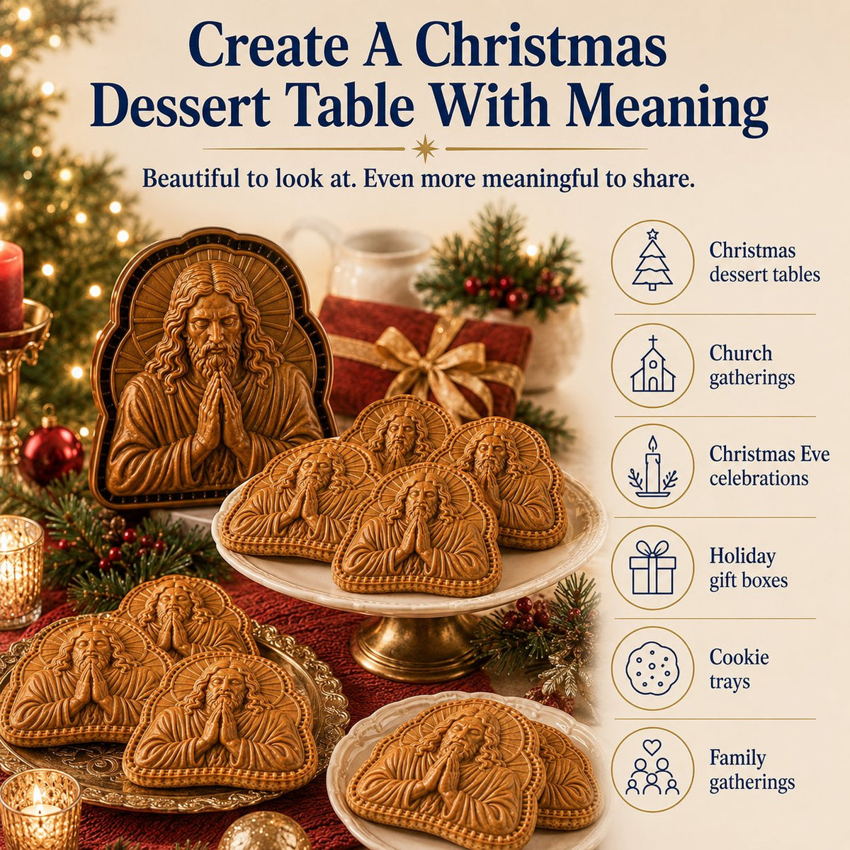 ✝️ Faith & Nativity Christmas Mini Pie Mold Collection