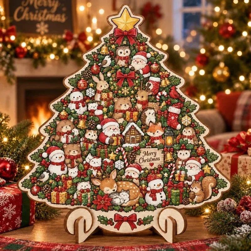 ⏳ Last Day 49% OFF – 🎄 Christmas Wooden Puzzle with Stand | Designs to Build & Display 🧩