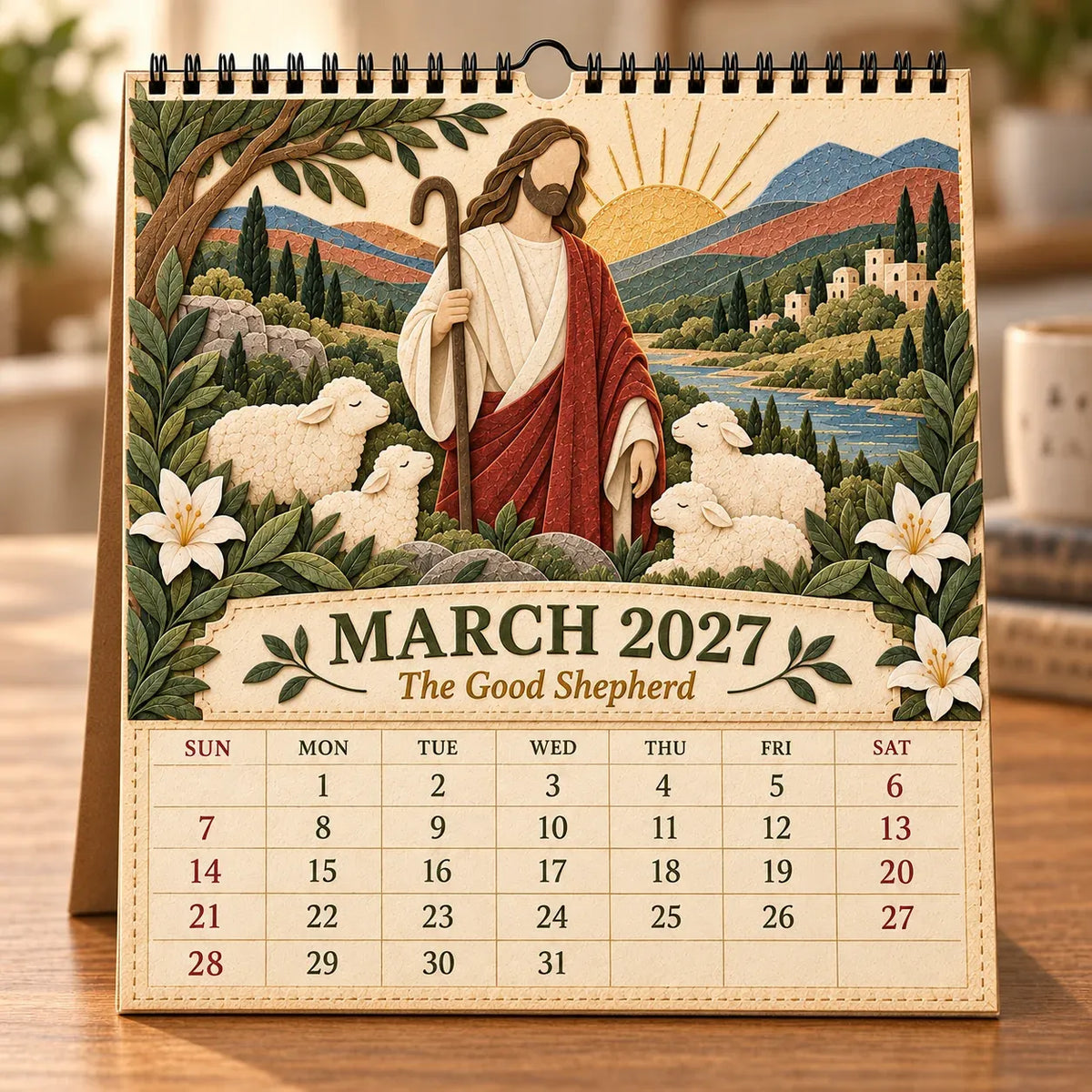✝️ 2027 Walking With Jesus Wall Calendar