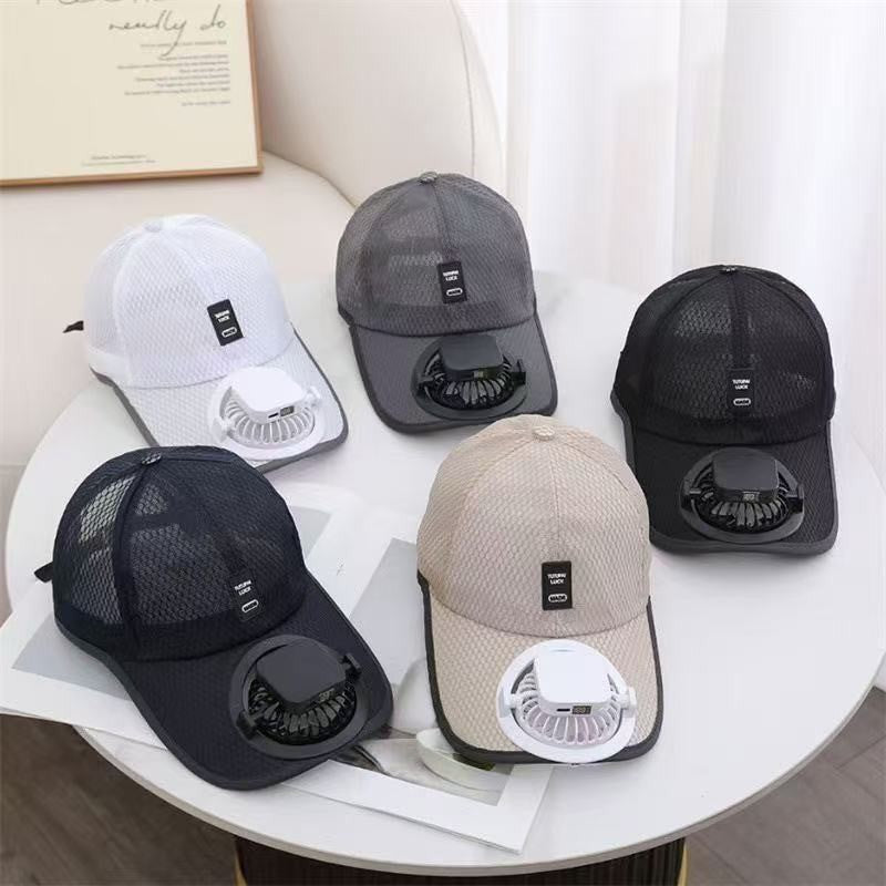 ☀️ Premium Solar Powered Fan Cap — Ultimate Cooling with UPF50+! 🌬️🔥