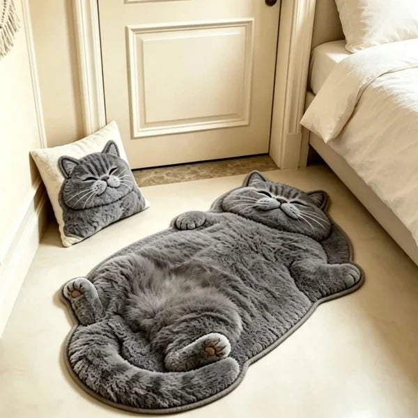 Cat-Shaped Floor Mat