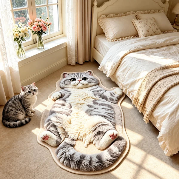 Cat-Shaped Floor Mat