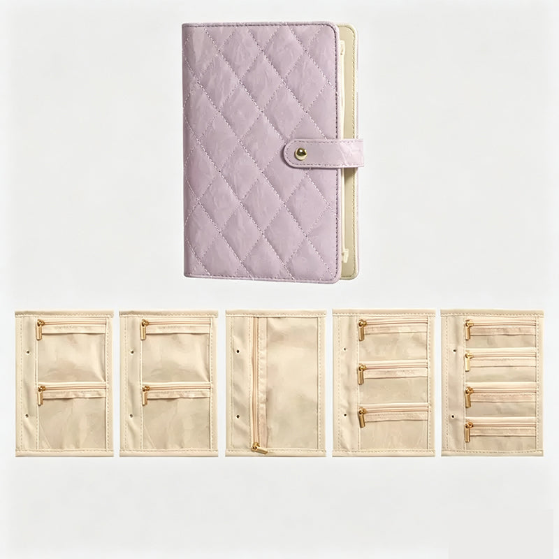 Travel Jewelry Organizer Book – Portable Zippered Jewelry Storage Case