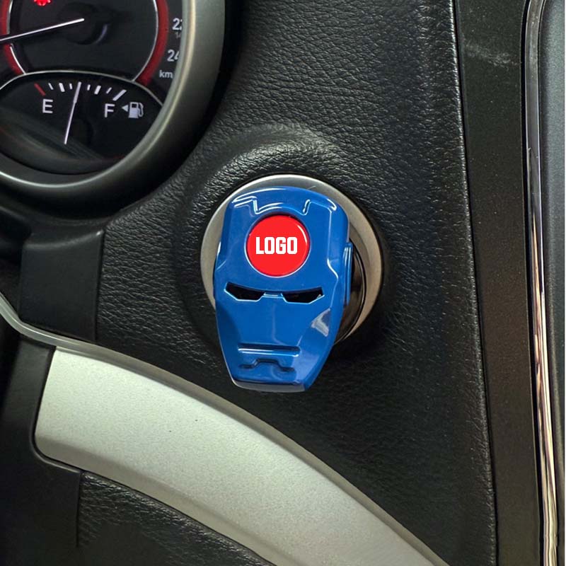 Premium Metal Push-to-Start Button Cover | Hero Edition