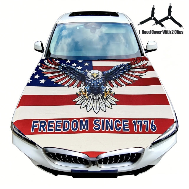 🇺🇸🦅 Stars & Stripes Independence Day Car Hood Cover