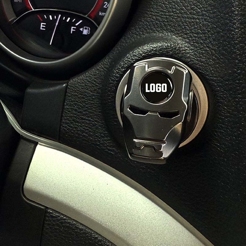 Premium Metal Push-to-Start Button Cover | Hero Edition