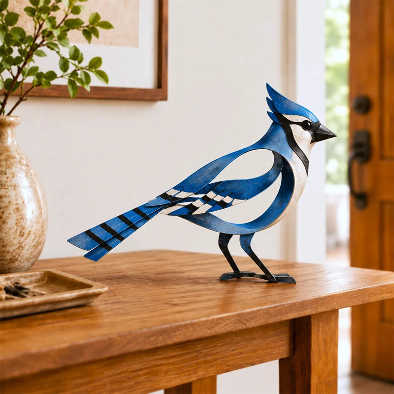 Metal Bird Sculpture for Home Decor