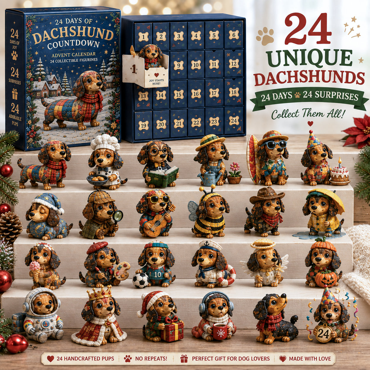 🎄🐾 2026 Dachshund Advent Calendar – 24 Days of Wiener Dog Joy