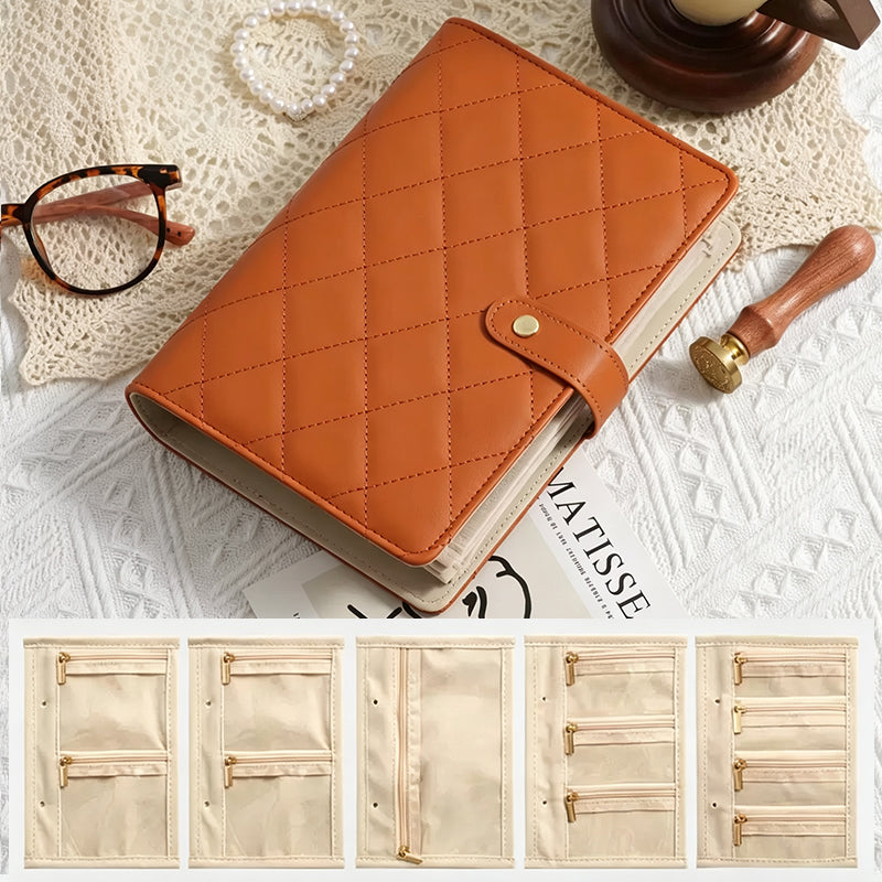 Travel Jewelry Organizer Book – Portable Zippered Jewelry Storage Case