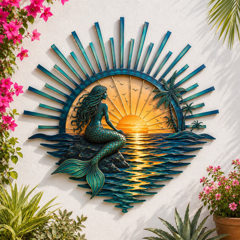 Sunset series ocean wall decoration