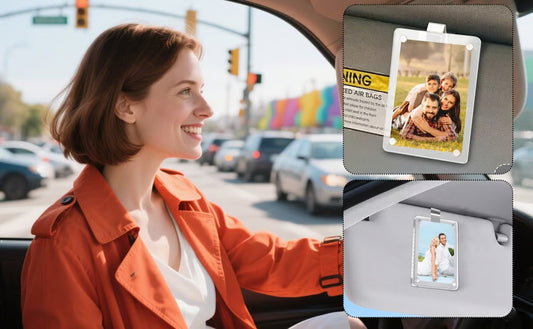 Car Sun Visor Photo Holder