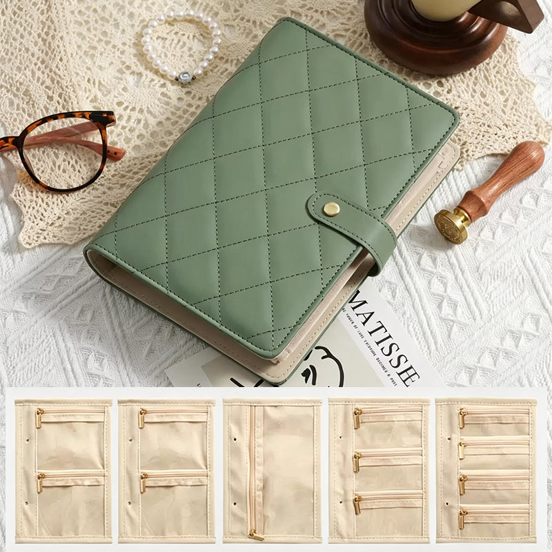 Travel Jewelry Organizer Book – Portable Zippered Jewelry Storage Case