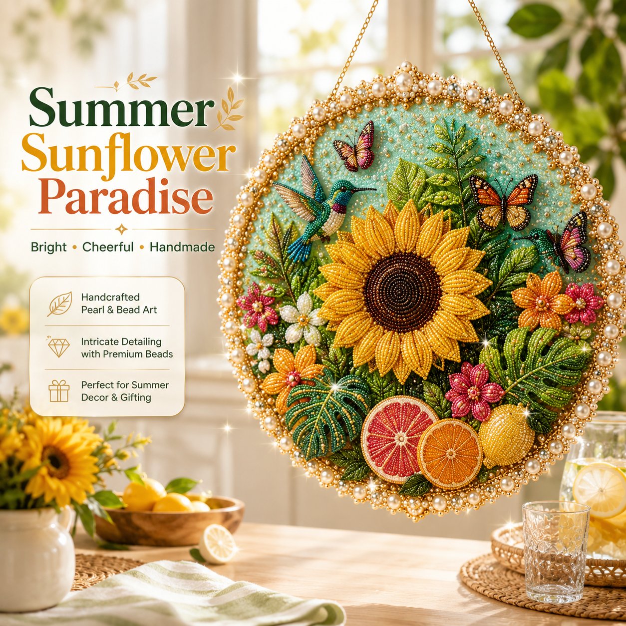 ✨ Four Seasons & Holiday Pearl Art Hanging Wreath Kit 💎