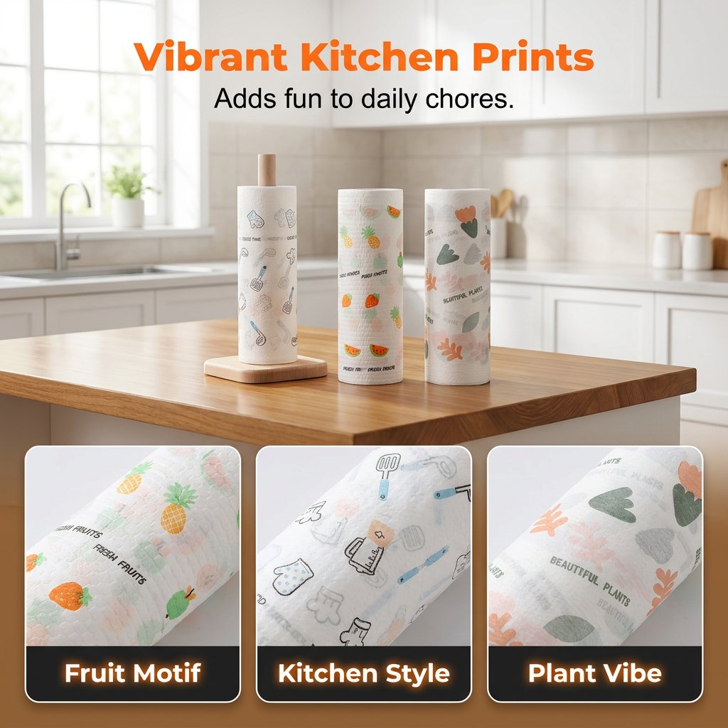 🔥 Roll of 50 reusable cleaning cloths – Wash, reuse, and clean more for less money🌿