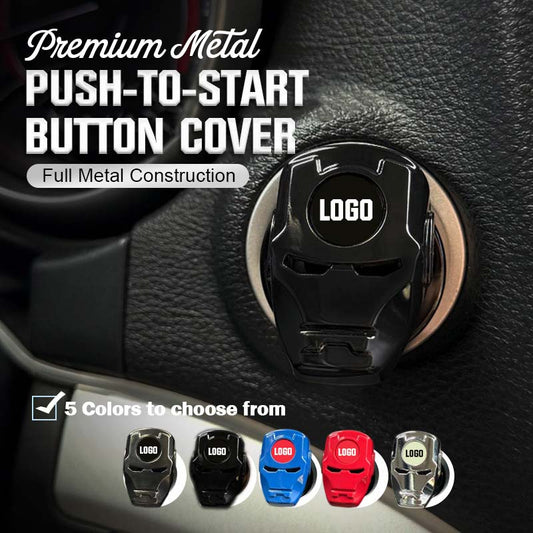 Premium Metal Push-to-Start Button Cover | Hero Edition