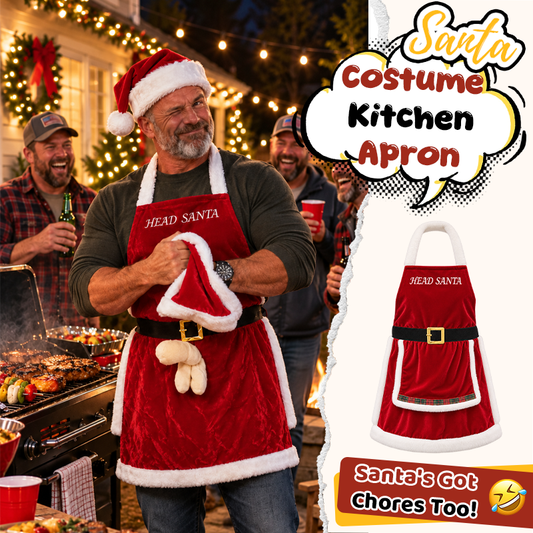 Santa Costume Kitchen Apron