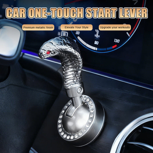 Snake-Shaped Car One-Button Start Lever