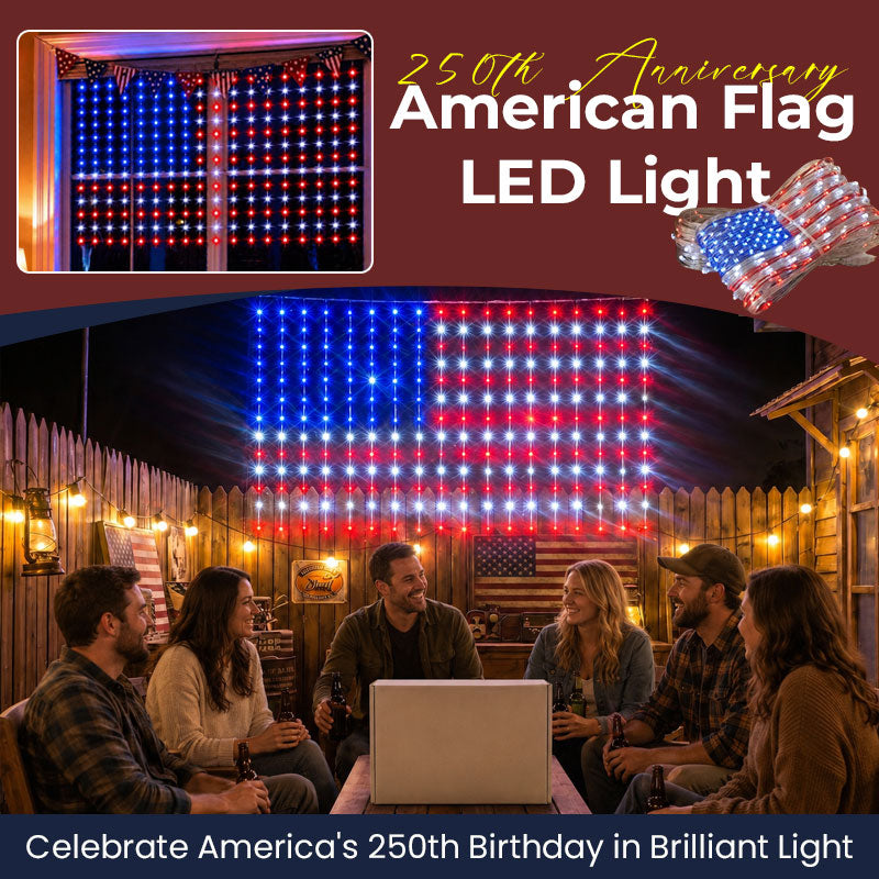 250th Anniversary American Flag LED Light
