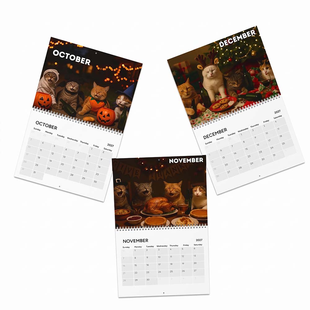 🍺🐱 2027 Drunk Cats Calendar